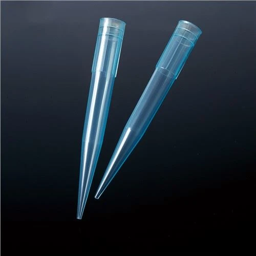 Wegwerp 1000μL blauwe transparante pipetpunten