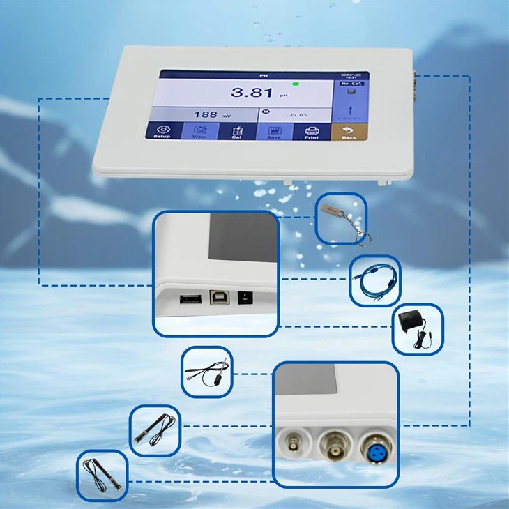 Touch Screen PH/Conductivity Meter